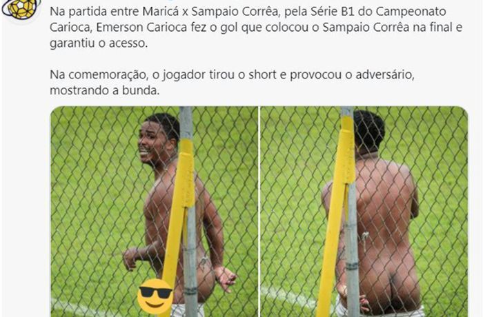 Brasilianischer Fußballer lässt beim Jubeln die Hose runter
