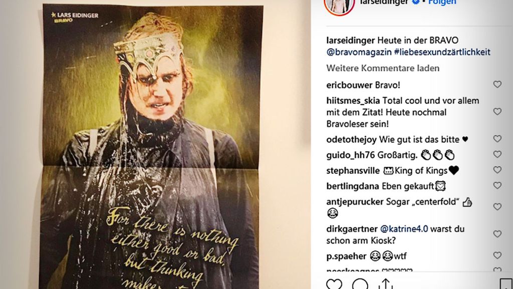 Lars Eidinger in der „Bravo“: Schauspieler ist dank Gregor Gysi jetzt Posterboy
