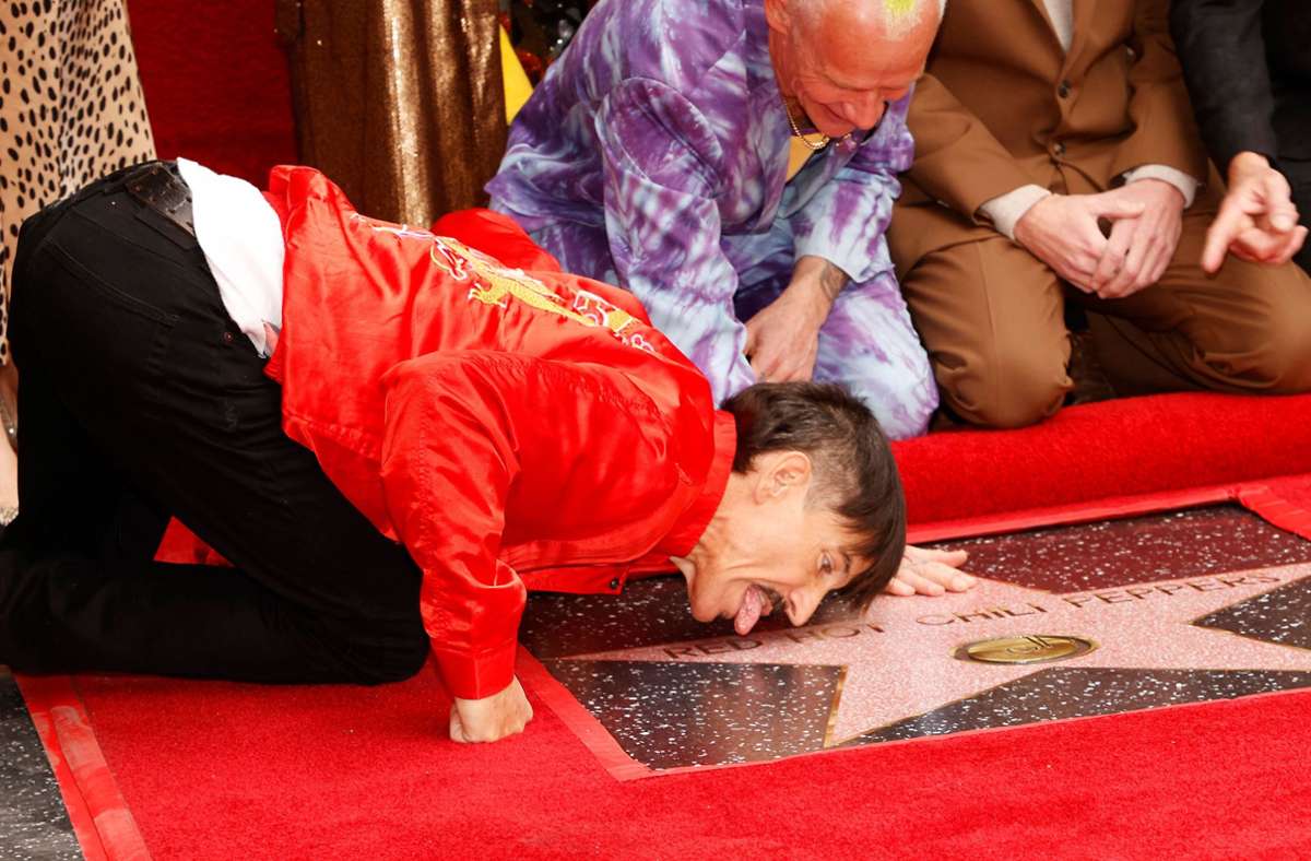 Der Stern scheint Anthony Kiedis zu schmecken.