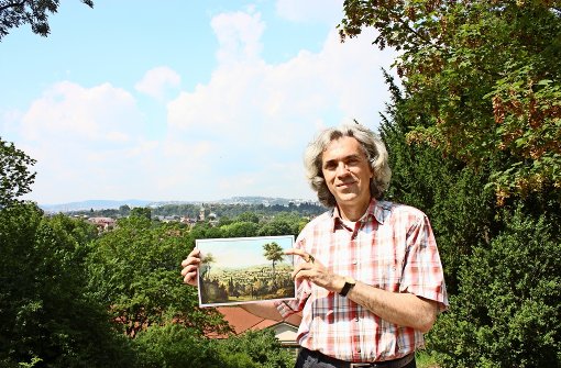 Olaf Schulze am Aussichtspunkt im Oberen Kurpark Foto: Annina Baur