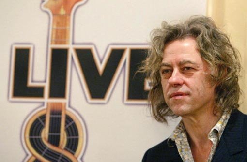 2005 kündigte Bob Geldof auf einer Pressekonferenz die Fortsetzung der Live-Aid-Konzerte an. Foto: dpa