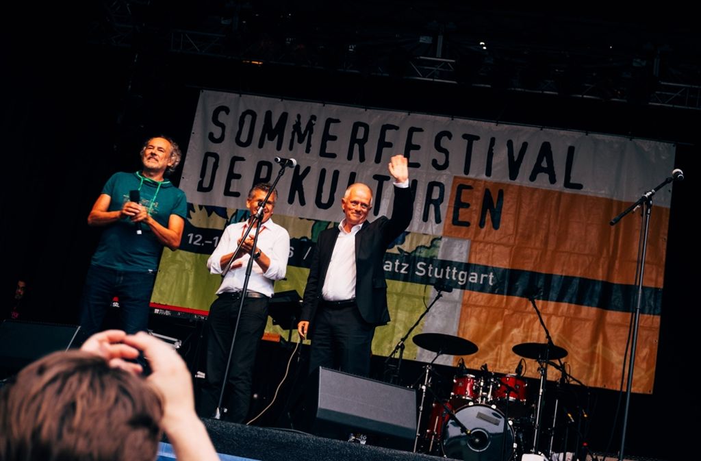 Stuttgarts Oberbürgermeister Fritz Kuhn eröffnete das Festival.