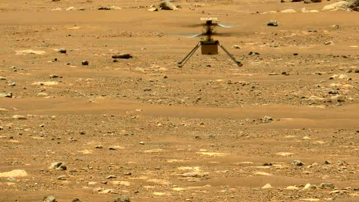 Mars-Hubschrauber hebt zum zweiten Mal ab: Mars-Heli „Ingenuity“ fliegt höher und weiter