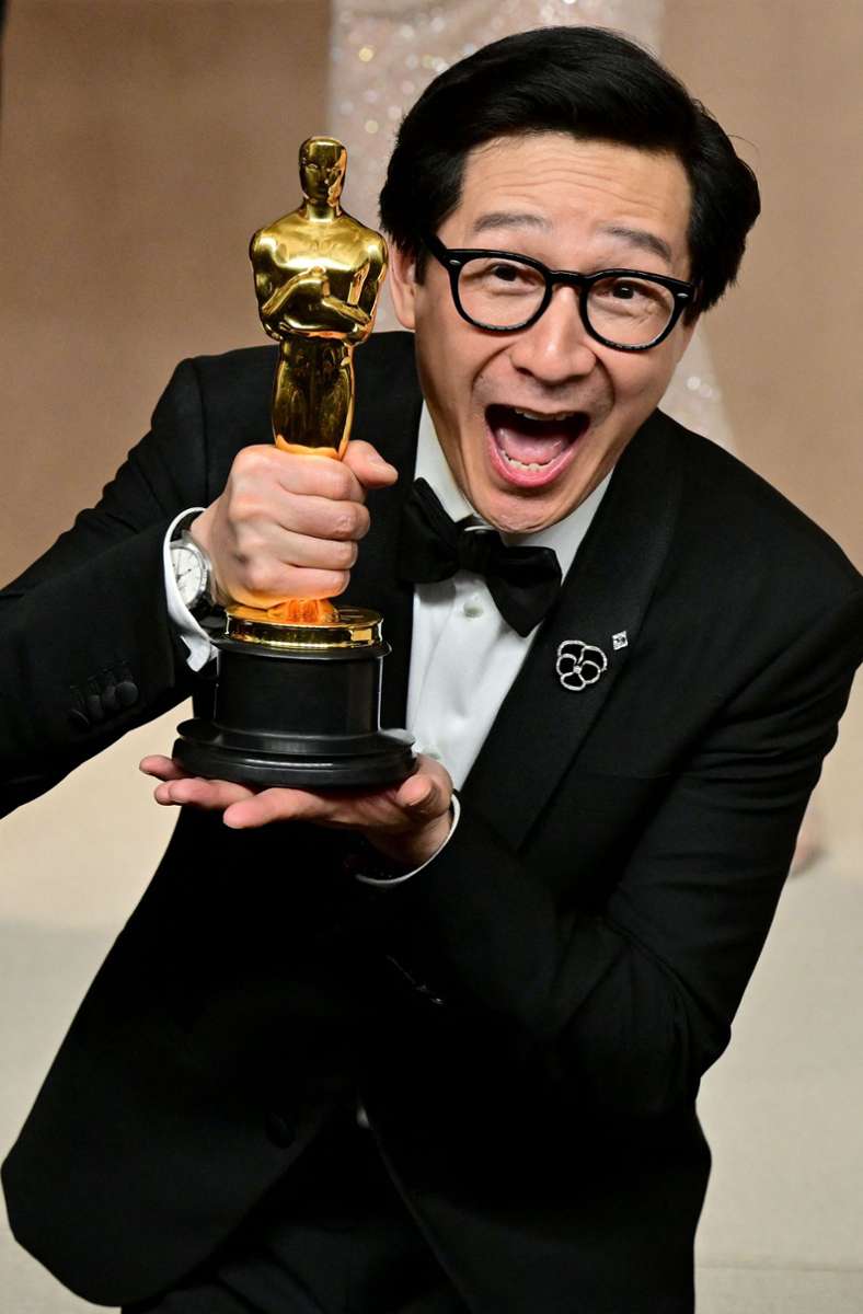 Ke Huy Quan wurde für seine Rolle in „Everywhere Everything All At Once“ als bester Nebendarsteller ausgezeichnet.