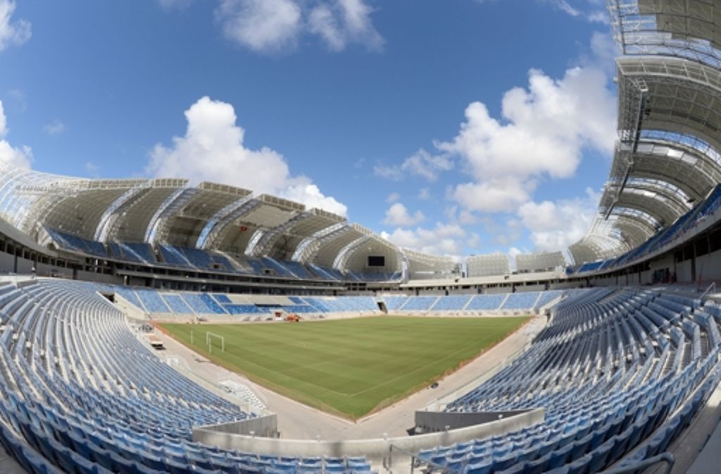 Arena das Dunas, Natal: 45.000 Plätze. Spiele bei der WM 2014: Mexiko – Kamerun 1:0, Ghana – USA 1:2, Japan – Griechenland 0:0, Italien – Uruguay 0:1.