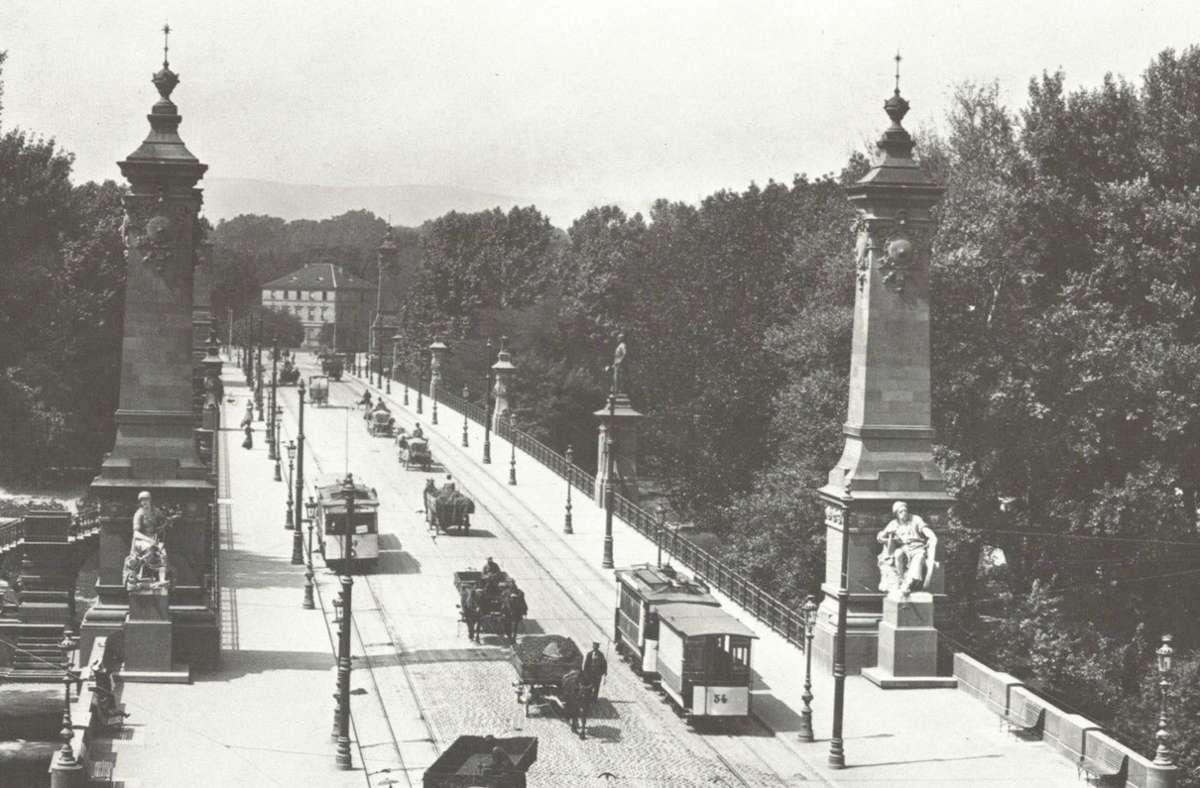Die König-Karls-Brücke im Jahr 1905.