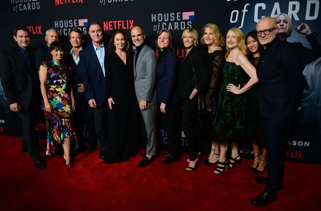 Die Darsteller der Serie „House of Cards“ feierten am Montagabend in Los Angeles.