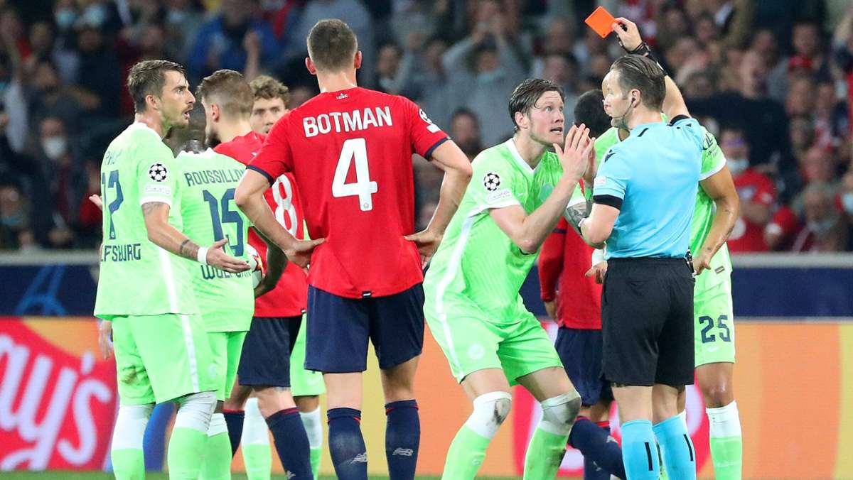 0:0 in Lille: VfL Wolfsburg rettet Punkt in Unterzahl