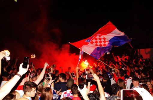 Kroatien und seine Fans wollen die nächste WM-Party. Auch in Stuttgart. Foto: Andreas Rosar Fotoagentur-Stuttg