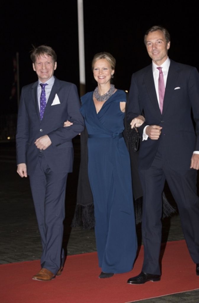 Von links: Prinz Pieter Christiaan, Prinzessin Carolina und Albert Brenninkmeijer