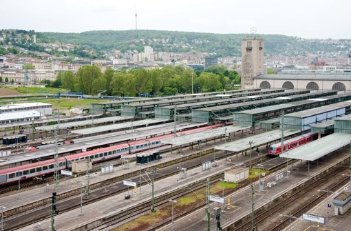 Das Gleisvorfeld des Kopfbahnhofs in Stuttgart Foto: dpa