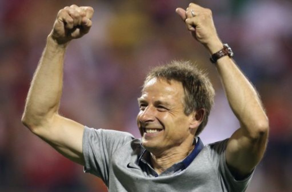 Es geht zur Fußball-WM! Jürgen Klinsmann ist mit seinen US-Boys am Ziel.