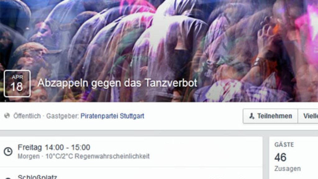 Schlossplatz Stuttgart: Piraten tanzen gegen Verbot an