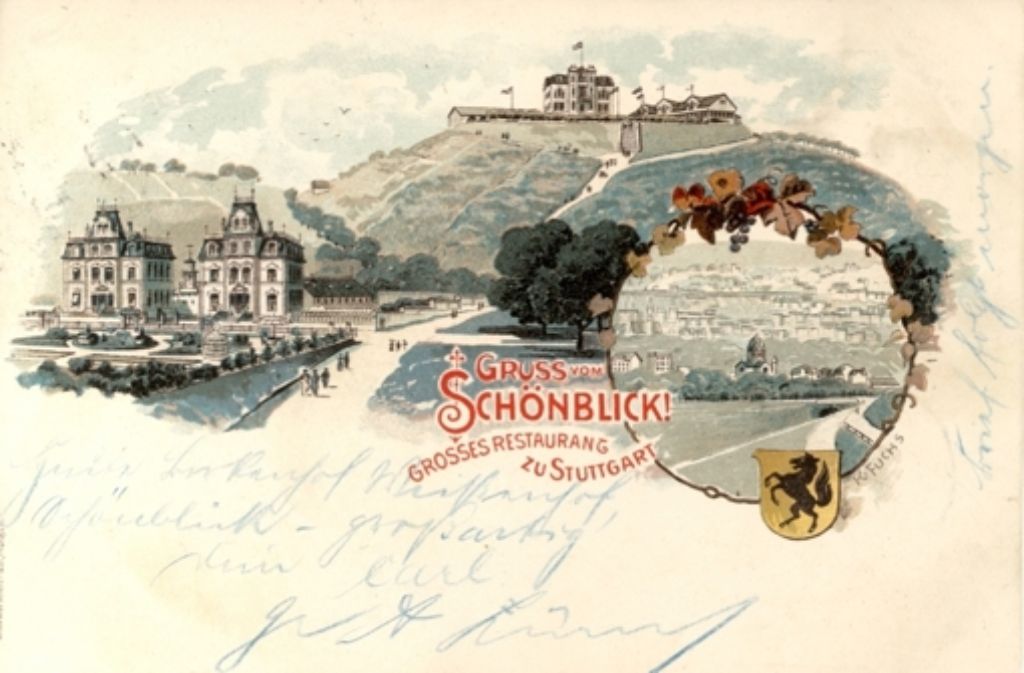 Diese Karte vom früheren Restaurant Schönblick ist am 30. April 1900 verschickt worden.
