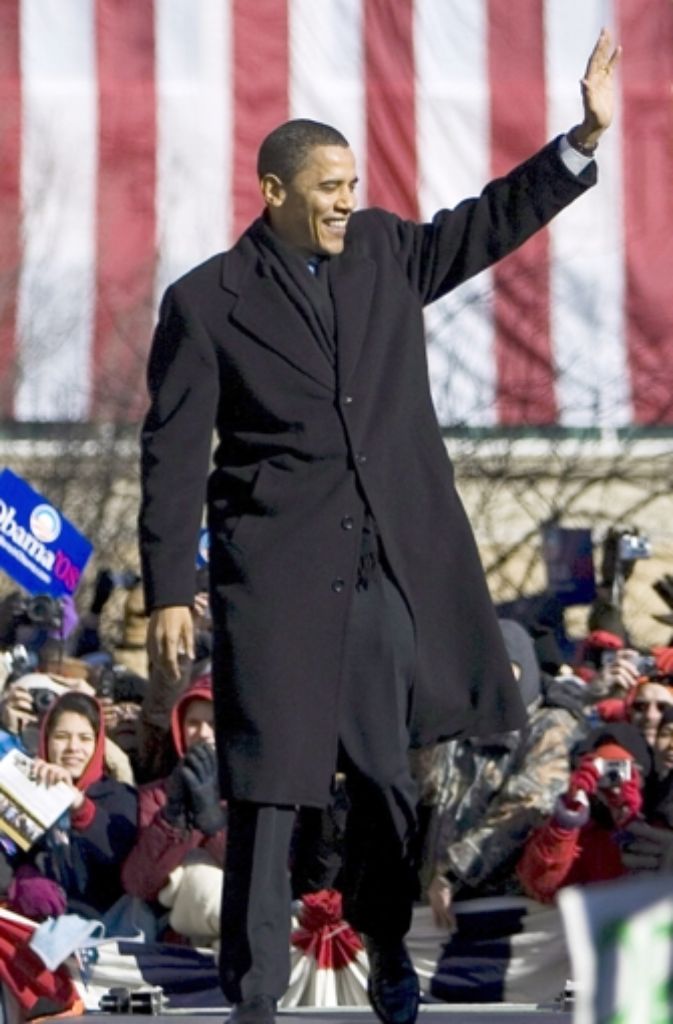 Drei Jahre später gibt Obama seine Kandidatur für das Präsidentenamt bekannt.