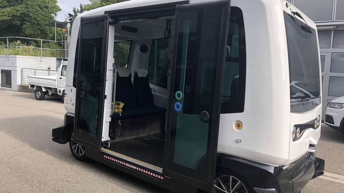 Heilbronn: Selbstfahrende Mini-Busse im Testbetrieb unterwegs