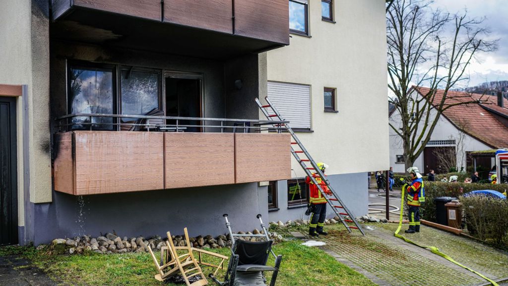 Remshalden: Balkonbrand ruft Feuerwehr auf den Plan