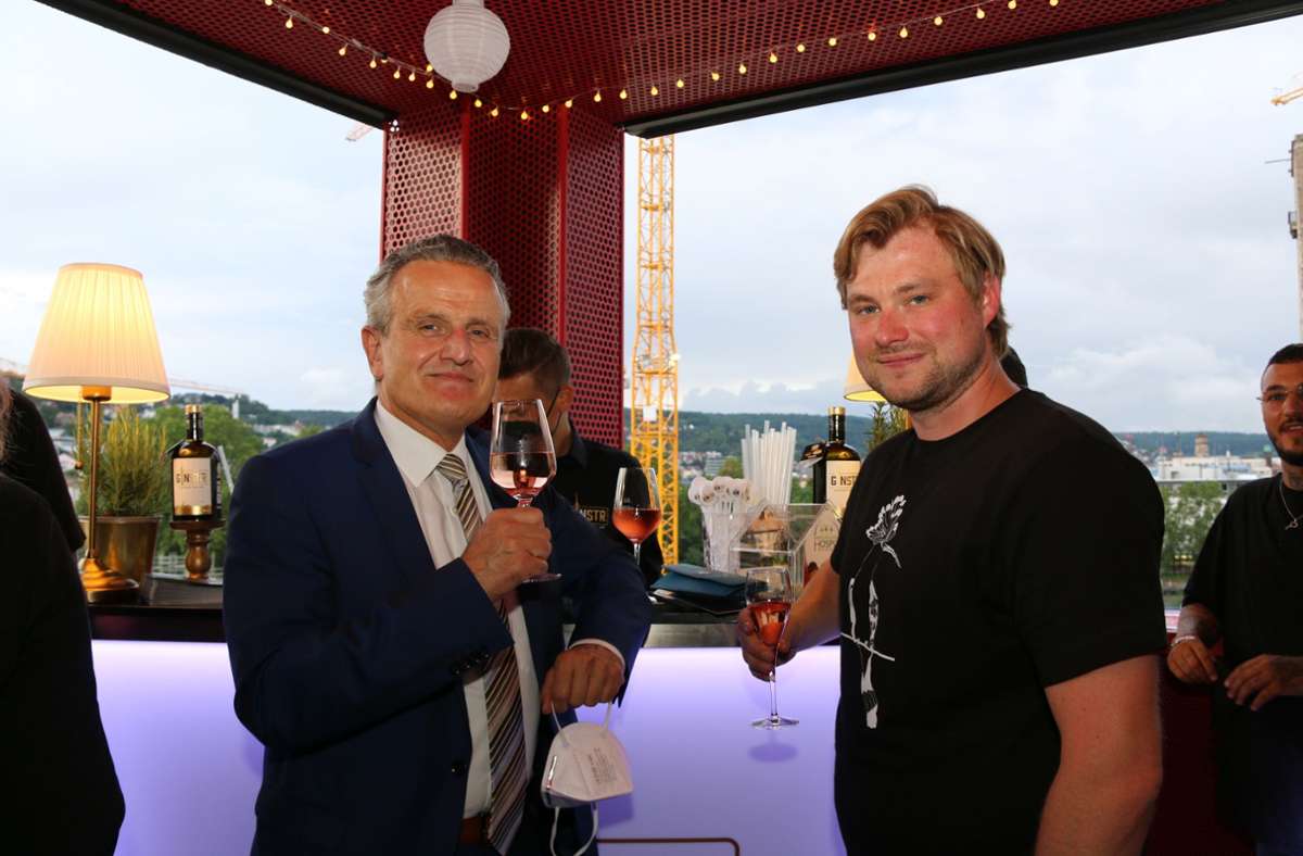 OB Frank Nopper, Winetime-Gastgeber Thomas Diehl.