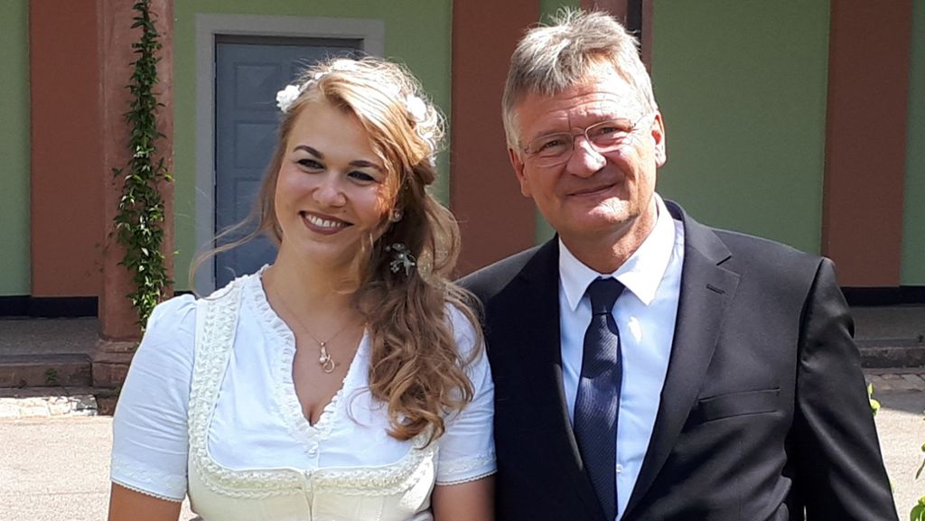 Hochzeit in Baden: AfD-Chef Jörg Meuthen heiratet Parteimitglied