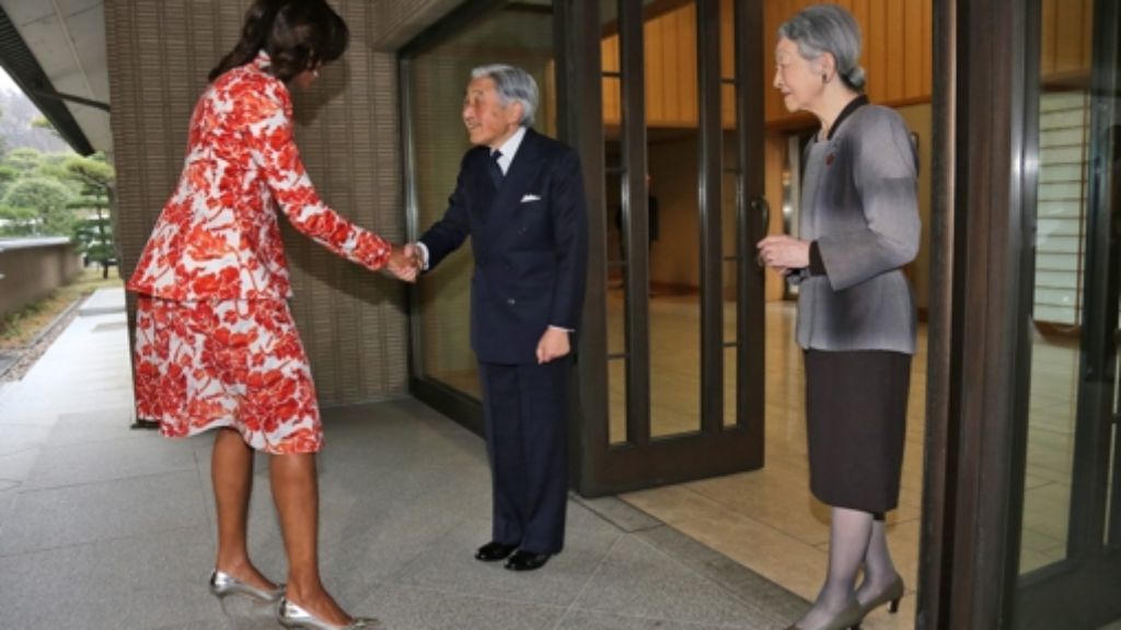 Michelle Obama in Asien: First Lady trifft das japanisches Kaiserpaar