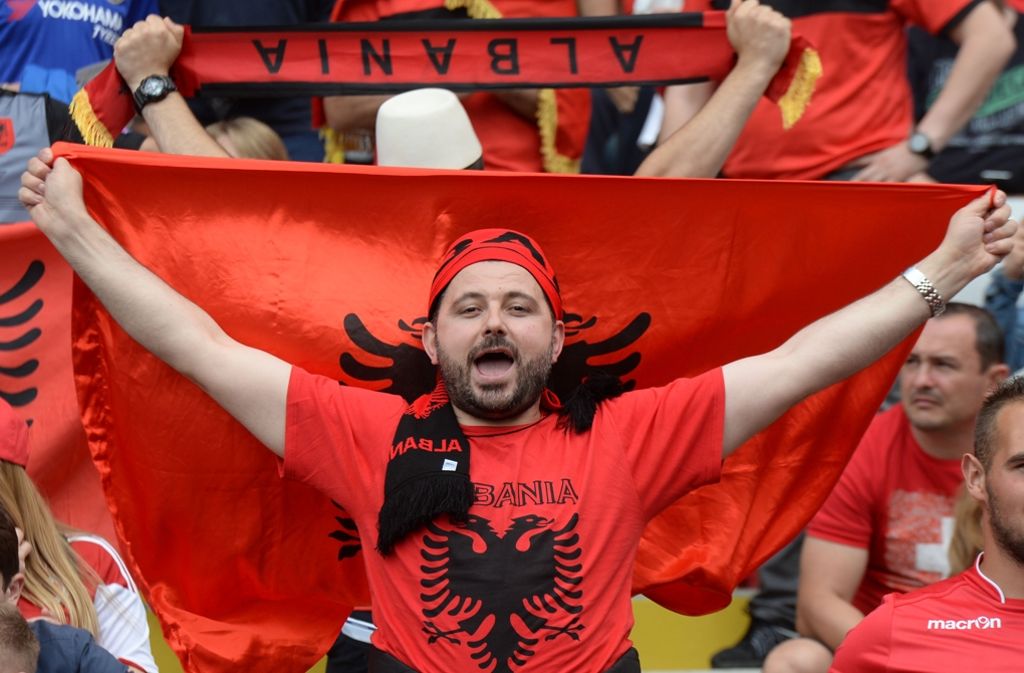 Jubeln für Albanien.