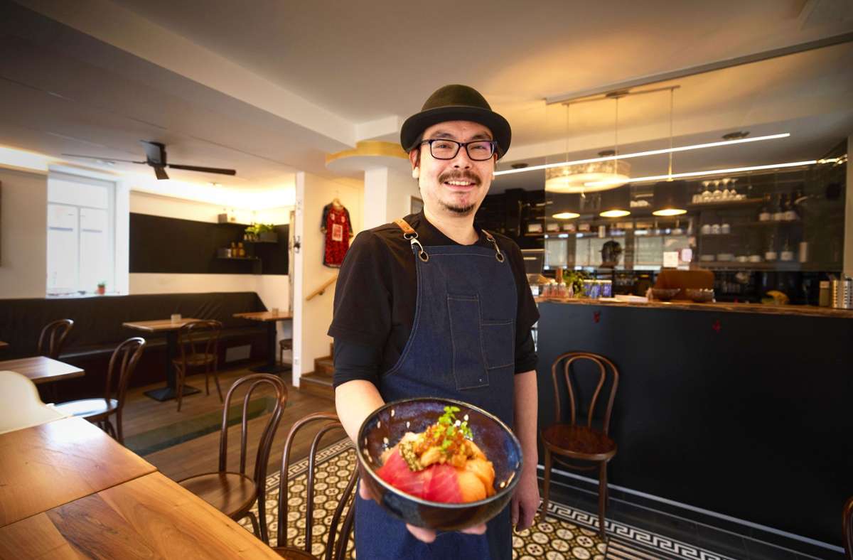 Sehr glücklich: Kiwamu Shibata in seinem Restaurant