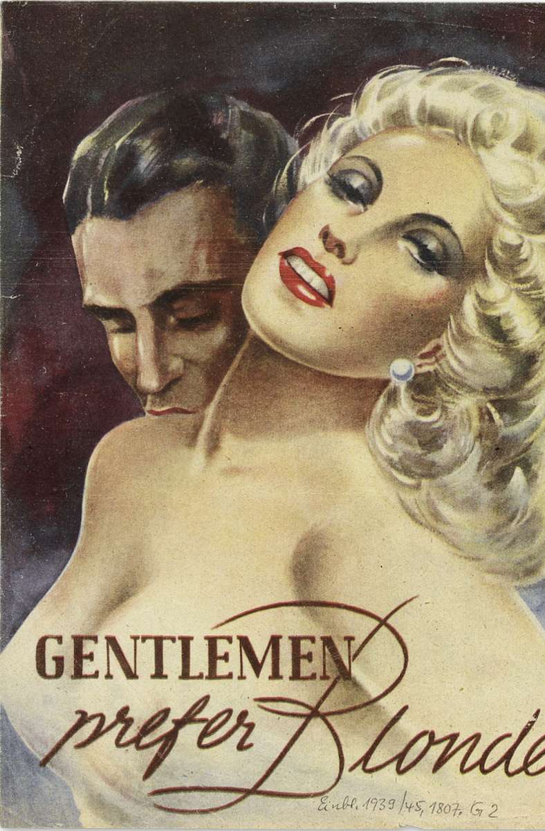 Blondinnen bevorzugt, Krüppel nicht: Auf diesem deutschen Flugblatt werden Popkultur und Erotik zum Vehikel, um die alliierten Soldaten zu demotivieren.
