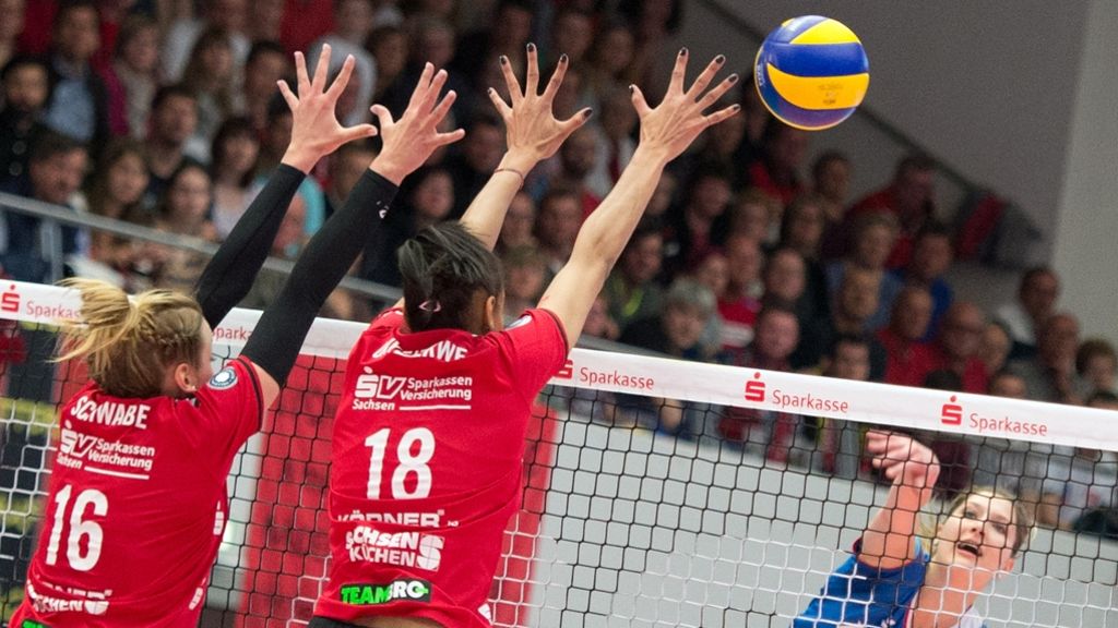 Volleyballerinnen verlieren in Dresden: Stuttgarter MTV muss sich wieder mit Silber begnügen