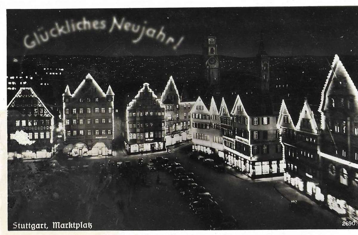 Marktplatz im Jahr 1936.
