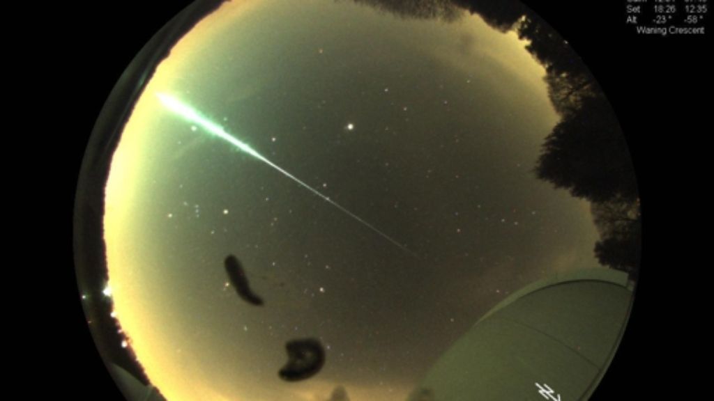 Sternschnuppen-Schnappschuss: Sternwarte Welzheim fotografiert Meteoriten