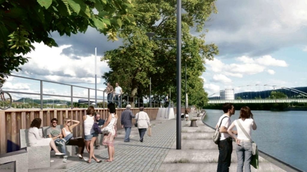 Konzepte für den Fluss: Stadt will sich zum Neckar öffnen