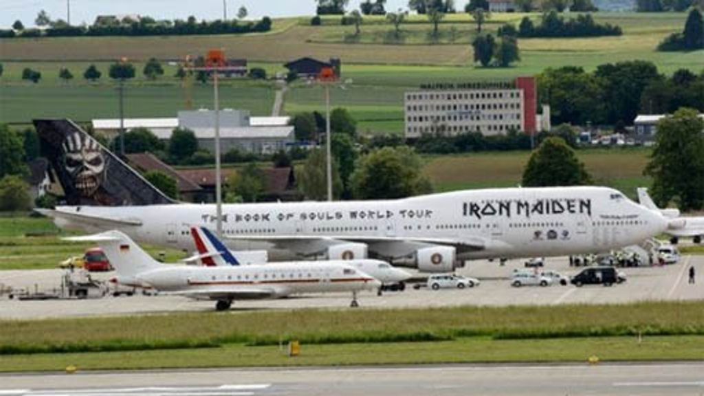 Ed Force One in Zürich: Iron Maiden stellt Merkel und Hollande in den Schatten