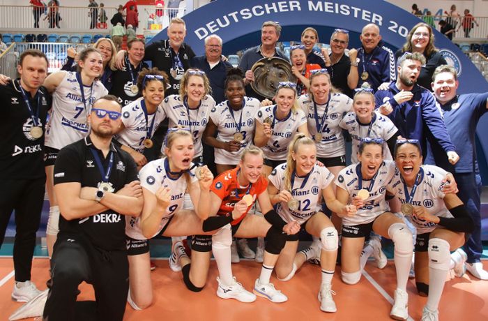 Der stressige Feier-Tag der Stuttgarter Volleyballerinnen
