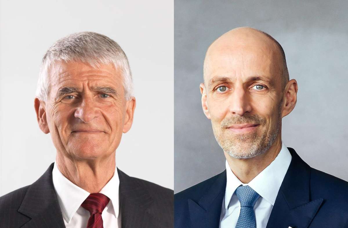 Peter Leibinger (rechts), selbst Gesellschafter der Trumpf SE, löst Jürgen Hambrecht an der Spitze des Aufsichtsrates von Trumpf ab. Foto: Trumpf Group/cf