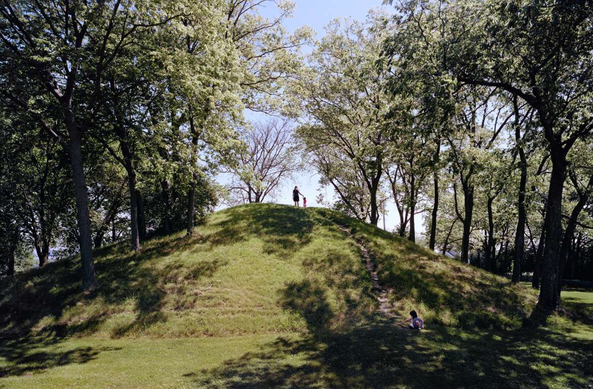 2000 Jahre alter Grabhügel der Adena nahe Columbus (Ohio).