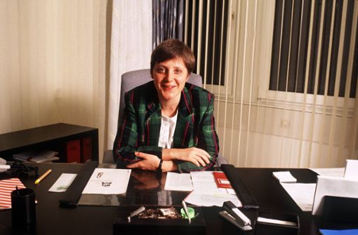 Ihr erstes Ministeramt: Angela Merkel als Bundesministerin für Frauen und Jugend im Jahr 1991. Foto: imago