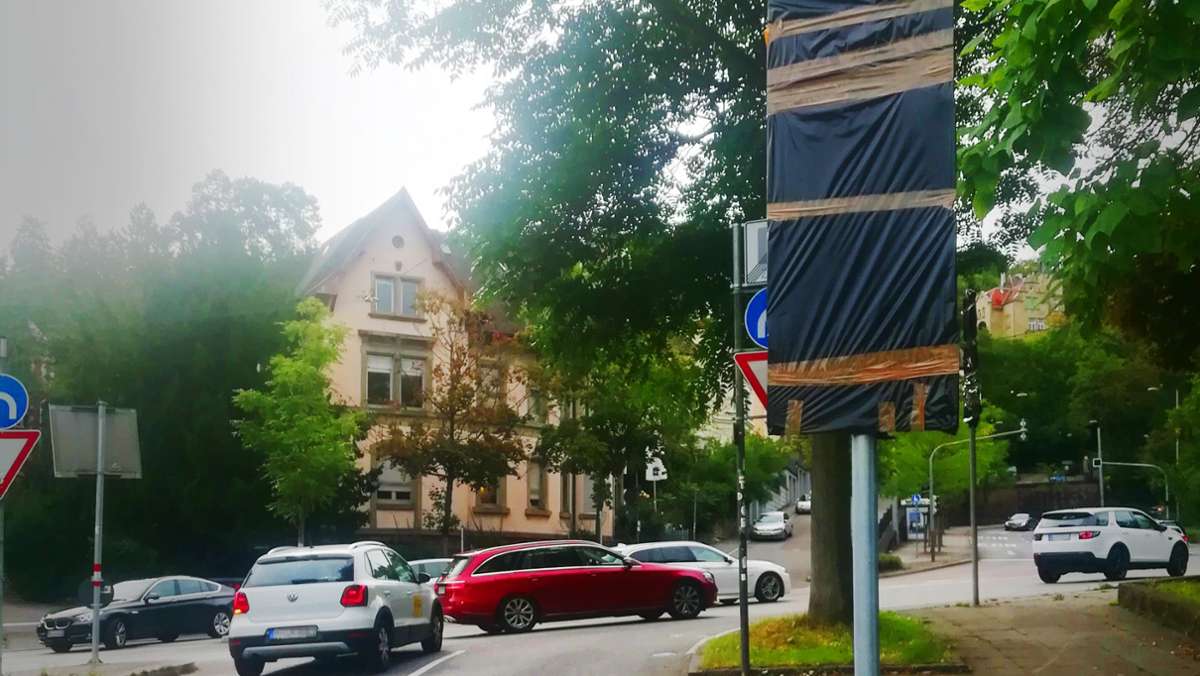 Euro-5-Dieselfahrverbot in Stuttgart: Verhüllte Schilder verwirren  Autofahrer