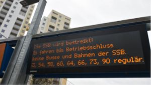 Streik  im Stuttgarter Nahverkehr: Diese Busse und Bahnen fahren trotz Streiks