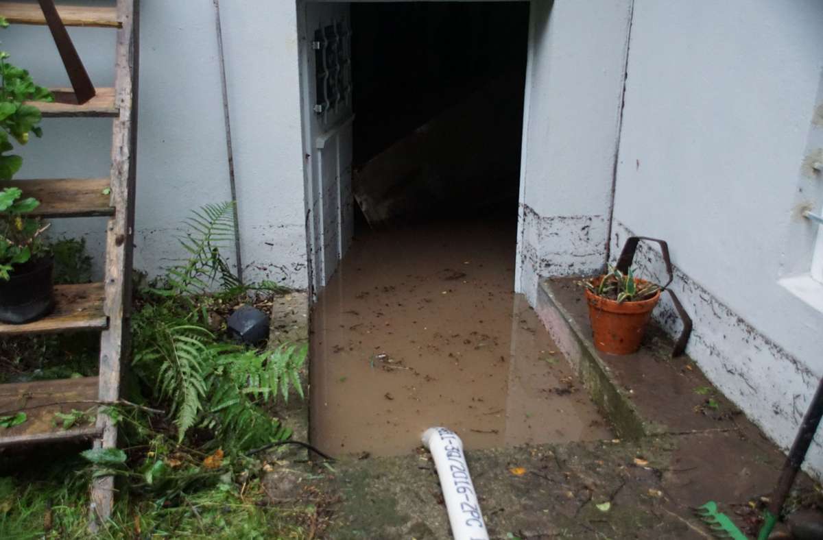 Zudem wurden auch einige Keller überflutet und mussten ausgepumpt werden.