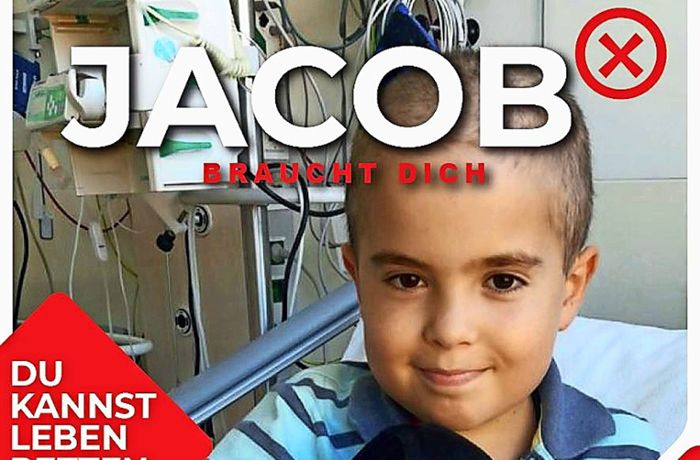 Jacob braucht einen Stammzellenspender