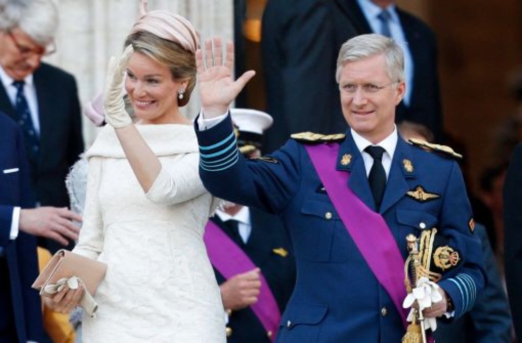 Kronprinz Philippe mit seiner Frau Mathilde