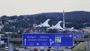 Vollsperrung der Autobahn 6 bei Sinsheim