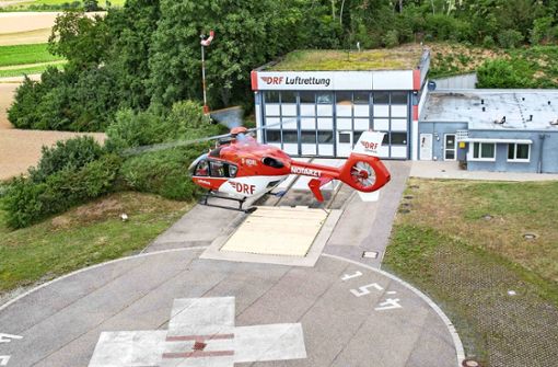 Seit dem Jahr     1986 ist der Rettungshubschrauber Christoph 41     am Leonberger Krankenhaus stationiert. Foto: DRF Luftrettung