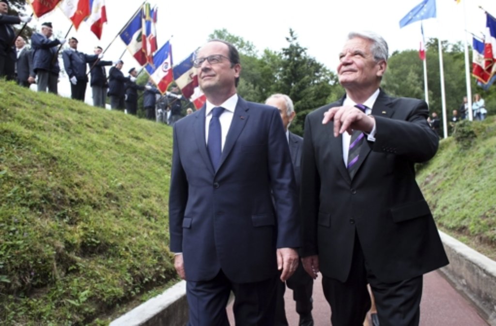 Am Sonntag erinnern Gauck und Holande an den Ausbruch des Zweiten Weltkriegs vor 100 Jahren.