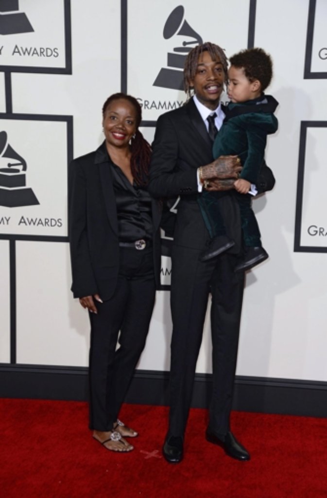 Wiz Khalifa mit Frau und Sohn