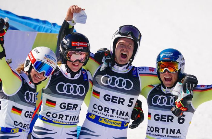 Deutsche Ski-Mannschaft gewinnt Bronze im Team