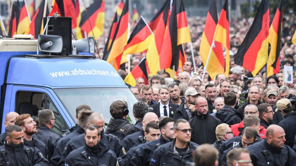 Proteste in Chemnitz: Über 8000 Demonstranten in Chemnitz