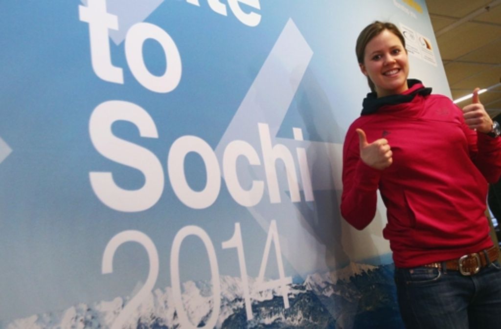 Weitere Bilder vom Abflug der deutschen Sportlerinnen und Sportler zu den Olympischen Winterspielen im russischen Sotschi.