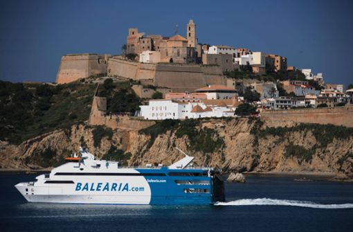 Die Fähre der Gesellschaft Baleària fuhr die Strecke zwischen den Inseln Formentera und Ibiza (Archivbild) Foto: Imago