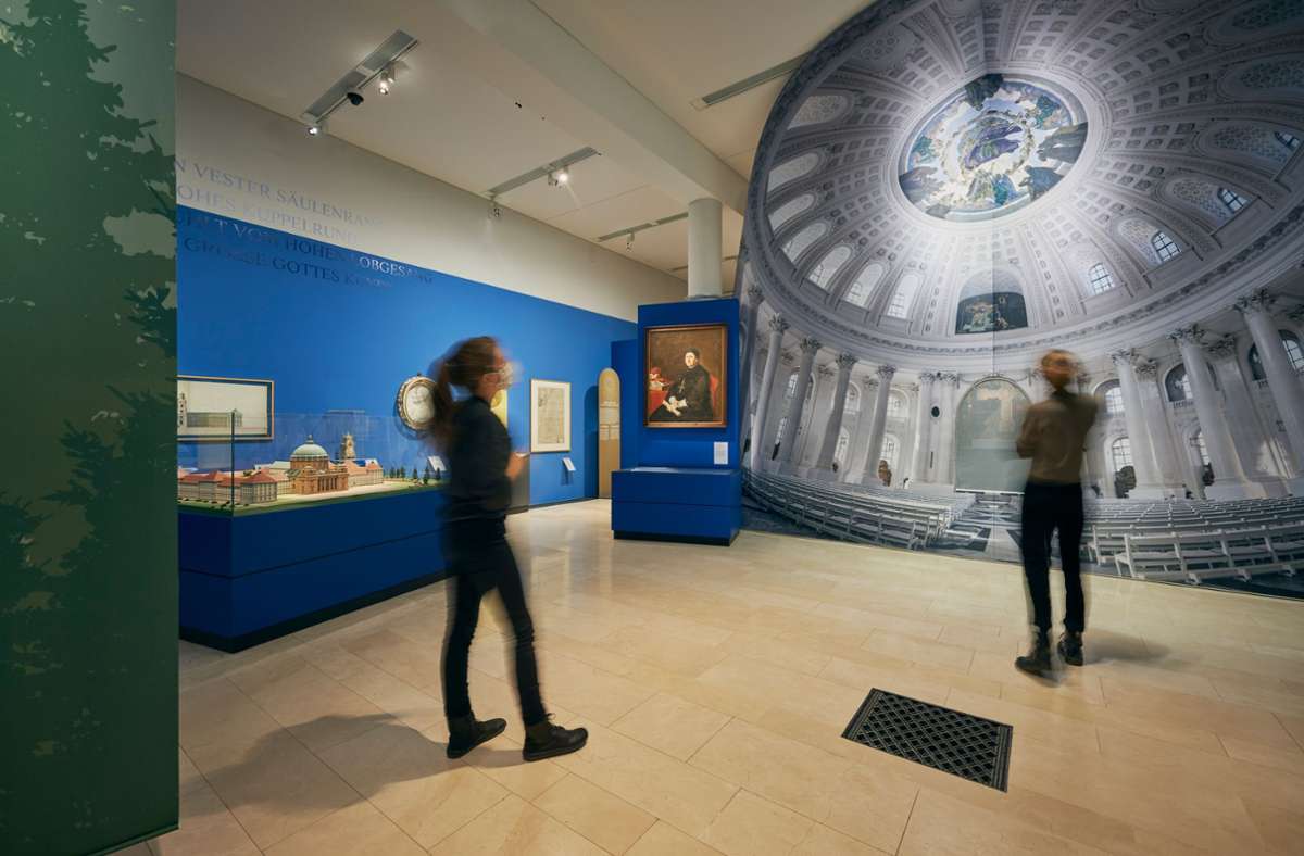 Die Sonderausstellung im Augustinermuseum gibt auch einen Eindruck vom Kuppelbau in St. Blasien